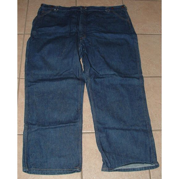 BIG SMITH Big Mens Sz 50X32 Casual Wear Carpenter Stonewashed Denim Blue Jeans - Picture 1 of 4